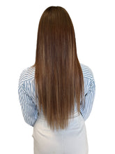 Extensions Cheveux Lisses NahaHair – Méché #2/613 Brun & Blond, 100 % cheveux humains, texture premium